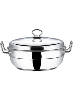 VINOD Stainless Steel 7 pcs Deluxe Multi Kadai with lid  - Image 4