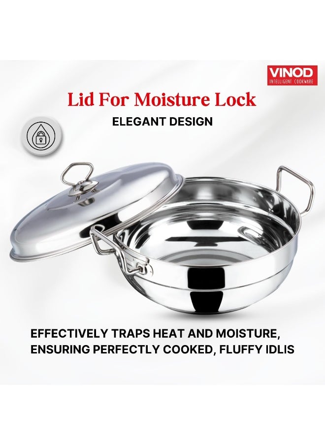 VINOD - Stainless Steel 7 pcs Deluxe Multi Kadai with lid - Image 1