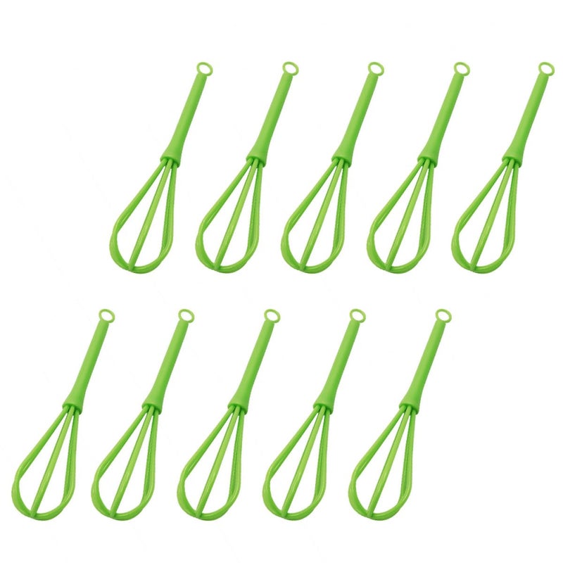 Manual Egg Whisk Set 10pcs Plastic Handheld Multi Function Egg Beater For Baking - Image 2