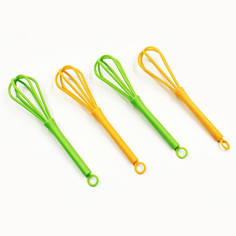 Manual Egg Whisk Set 10pcs Plastic Handheld Multi Function Egg Beater For Baking - Image 4