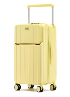 LIGHTGO 7615 أصفر الحجم حقيبة 28"حالة فحص في الأمتعة مع توسيع مع TSA السفر حقيبة YKK السحاب جيب الكمبيوتر المحمول