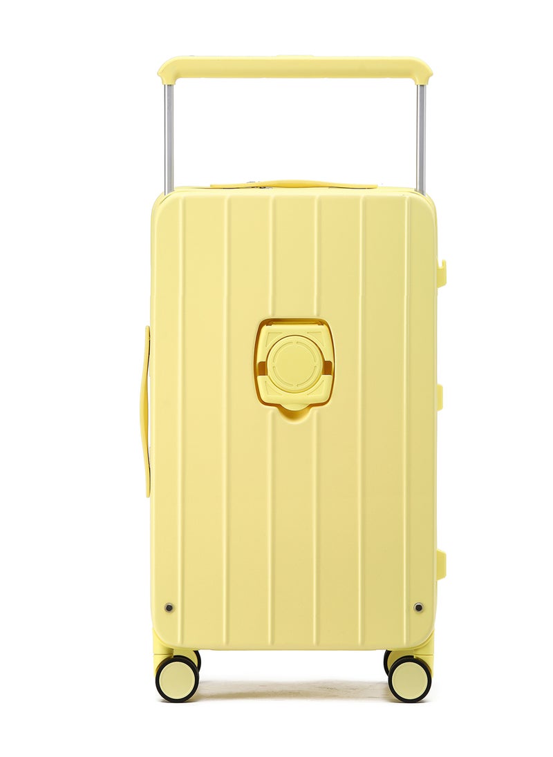خفيفة الذهاب الأمتعة - LIGHTGO 7615 أصفر الحجم حقيبة 28"حالة فحص في الأمتعة مع توسيع مع TSA السفر حقيبة YKK السحاب جيب الكمبيوتر المحمول - Image 1