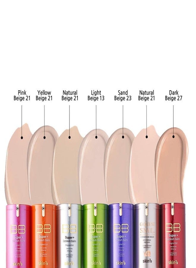 SKIN79 Super Plus Beblesh Balm Pink BB Cream 40g, 2 Pack, US Version K Beauty Flawless Radiant Base Foundation Makeup Blemish Cover Tinted Moisturizer Pink 21 color - Image 5