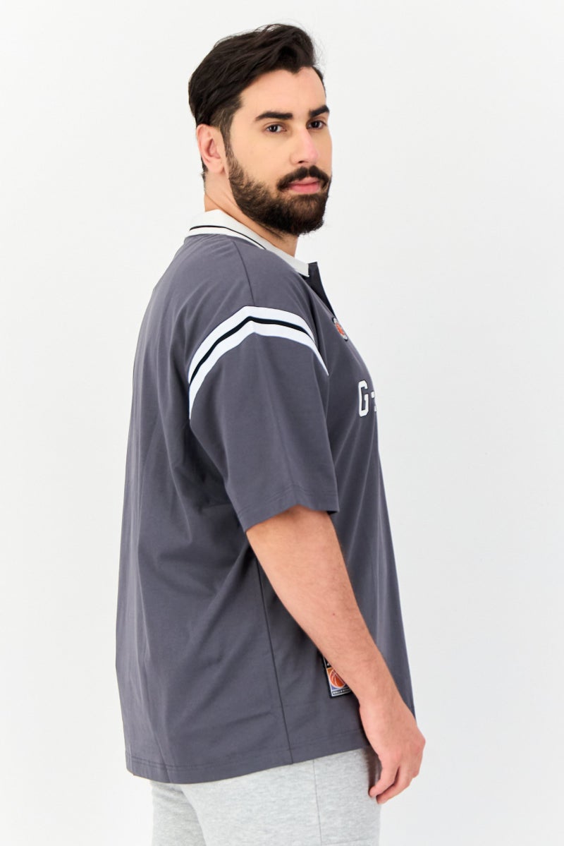 GIORDANO G Motion Men Sportswear Fit Short Sleeves Outdoor Polo Shirt, Grey  - Image 2