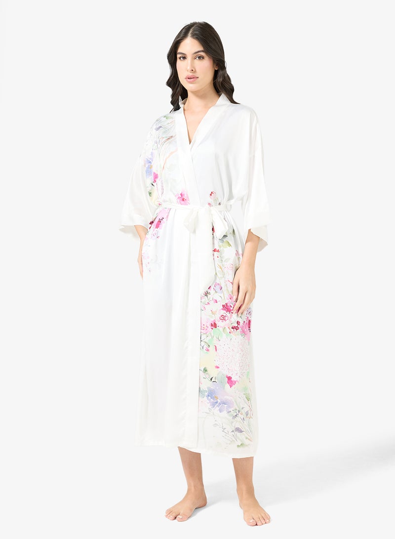 خزانة روب نوم بطبعة زهور - Image 1