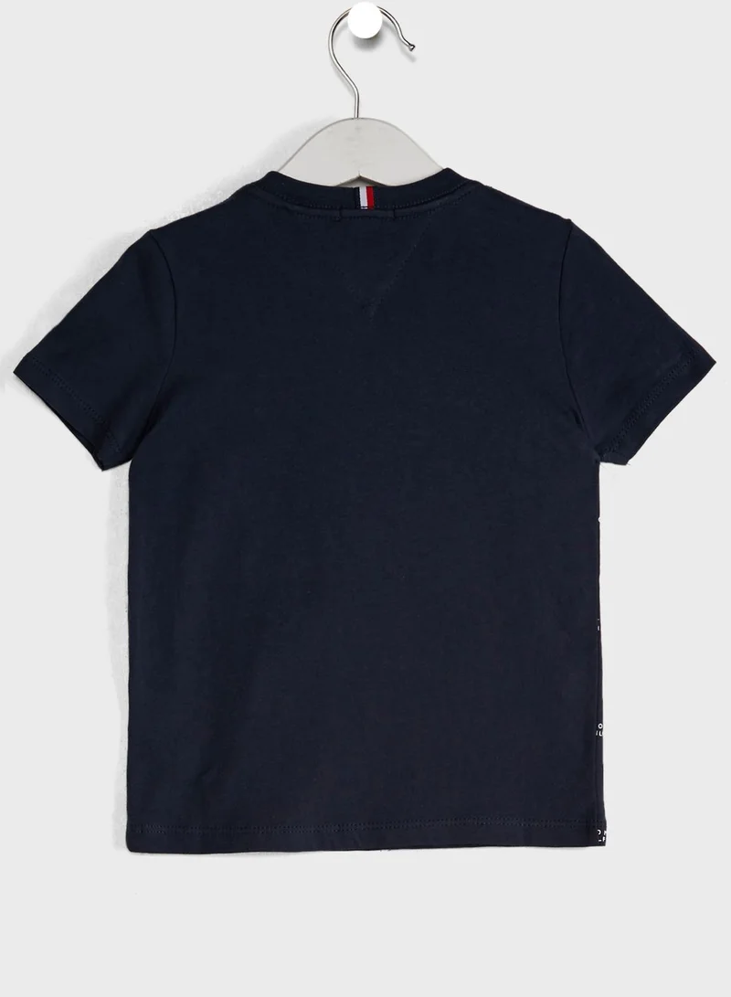 TOMMY HILFIGER Kids Aop Logo Crew Neck T-Shirt