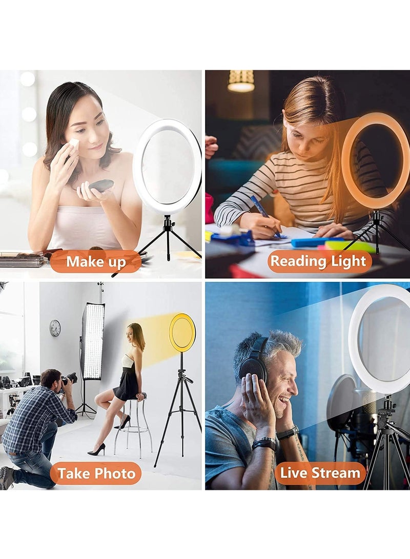 ELTRAZONE "Lazy Bracket Selfie Ring Light with Phone Holder: LED Circle Light with 360° Rotating Flexible Arms for Streaming, YouTube, Vlogging, and Makeup" - Image 2