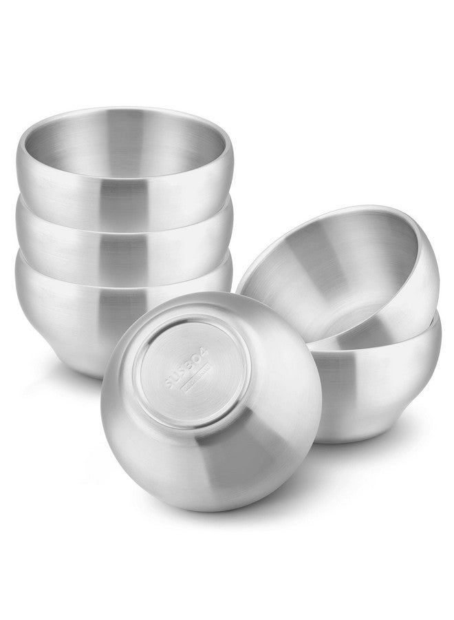 HaWare 6Piece Kids Bowls 12Oz Sus304 Metal Bowl For Toddler Children Small Baby Bowls For Feedingsoupsnacks Multipurpose 188 Stainless Steel Cereal Bowls Double Walled Dishwasher Safe - Image 2