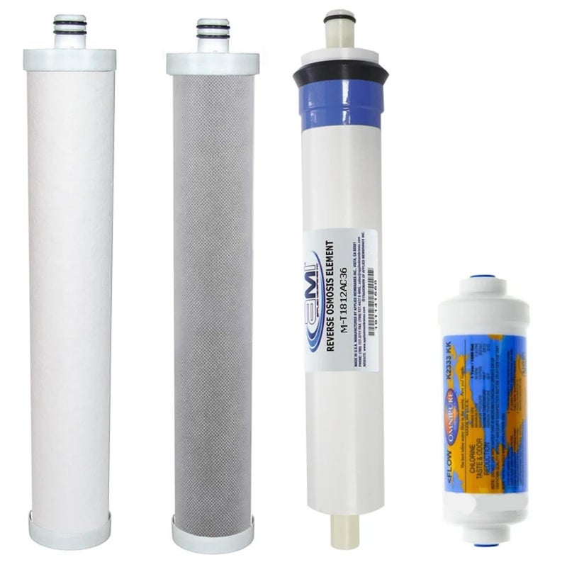 APPLIED MEMBRANES INC. Applied Membranes Inc Replacement Filter Set for Culligan AC-30 RO System - Includes RO Membrane, Carbon, Sediment and Post Filters - Image 1
