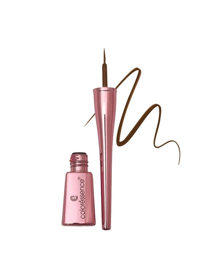 Coloressence Roseate Fab Tint Liquid Eyeliner Waterproof Smudge Proof Long Stay Upto 24 Hours Transferproof Matte Finish Pop Quirky Colors Eye Liner Caramel Brown 4Ml - Image 1