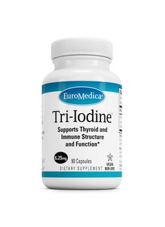 EuroMedica Tri-Iodine, 6.25mg, 90 Capsules - Potassium Iodide, Sodium Iodide & Molecular Iodine - Three Beneficial Forms of Iodine - Supports Healthy Thyroid & Immune Function - 90 Servings - pzsku/ZDEA9B795CB1933A1E612Z/45/_/1739864300/1432802e-3f69-4bc8-b65f-500c3804ae02