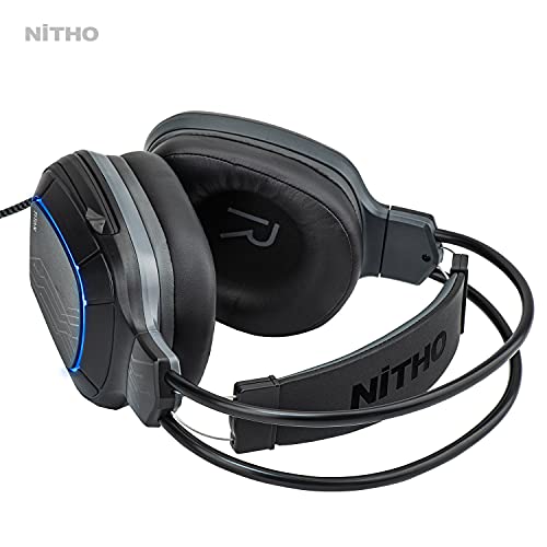 Nitho Titan Wired On Ear Stereo Gaming Headphones With Mic, 7.1 Surround Sound (Usb Adapter Included) - Image 4