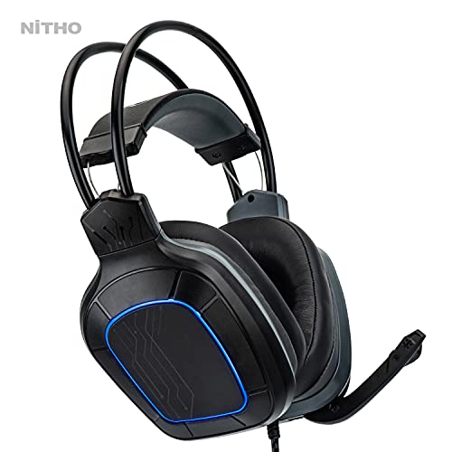 Nitho Titan Wired On Ear Stereo Gaming Headphones With Mic, 7.1 Surround Sound (Usb Adapter Included) - Image 3