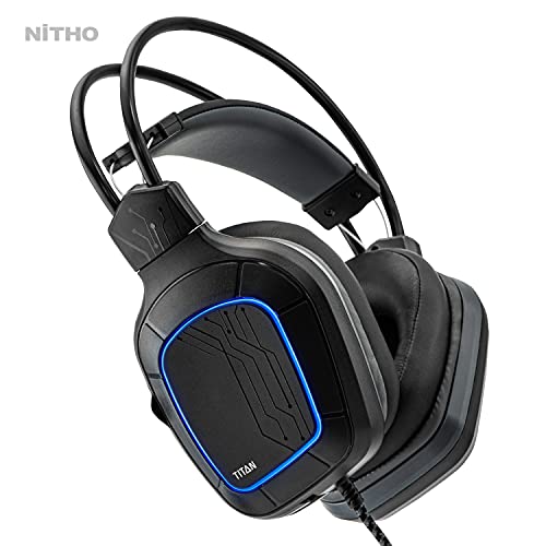 Nitho Titan Wired On Ear Stereo Gaming Headphones With Mic, 7.1 Surround Sound (Usb Adapter Included) - Image 2