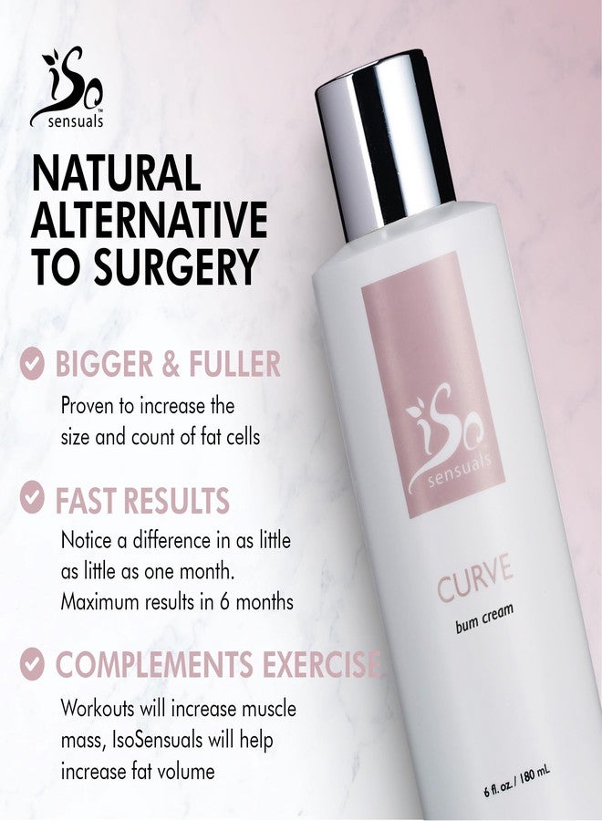 IsoSensuals CURVE Butt Enhancement Cream - for Women and Men, Natural Growth and Plumping Enhancer, Faster, Thicker, Bigger Results, 2 Month Supply - Image 2