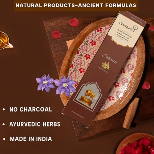 GOW DURBAR GowDurbar Sahasra Kewda Flower Agarbatti 90g (Pack of 2) | Organic Incense Sticks with Kewda Aroma | Made with Panchagavya & Pure Honey | for Pooja, Yoga & Meditation - Image 2