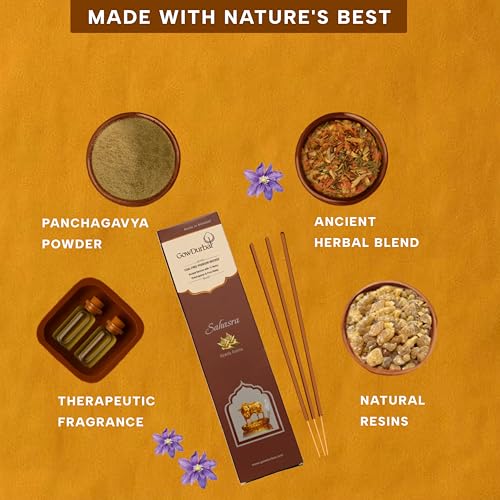 GOW DURBAR GowDurbar Sahasra Kewda Flower Agarbatti 90g (Pack of 2) | Organic Incense Sticks with Kewda Aroma | Made with Panchagavya & Pure Honey | for Pooja, Yoga & Meditation - Image 4