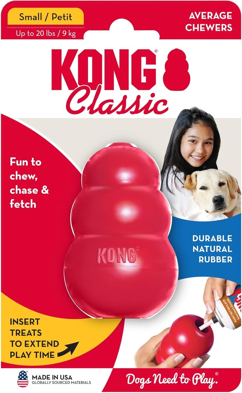 KONG Classic Stuffable Dog Toy Easy Treat Peanut Butter Spray - Fetch & Chew Toy for Dogs - with Dog Toy Filler Treat - for Hours of Fun & Enrichment - 14 oz - Small - Image 5