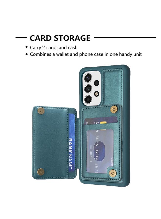 S-TOP Case For Samsung Galaxy A53 BF26 Wave Pattern Card Bag Holder Phone Case - Image 4