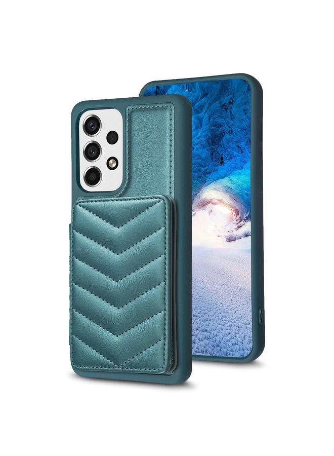 S-TOP Case For Samsung Galaxy A53 BF26 Wave Pattern Card Bag Holder Phone Case - Image 1