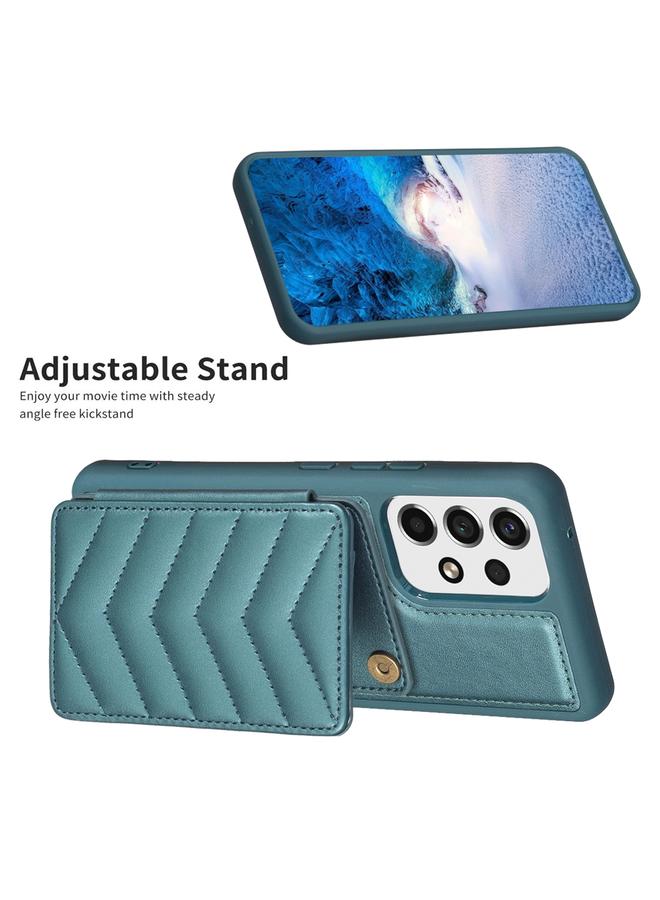 S-TOP Case For Samsung Galaxy A53 BF26 Wave Pattern Card Bag Holder Phone Case - Image 5
