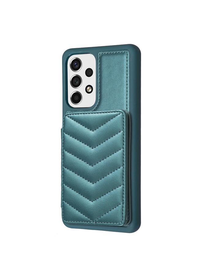 S-TOP Case For Samsung Galaxy A53 BF26 Wave Pattern Card Bag Holder Phone Case - Image 2