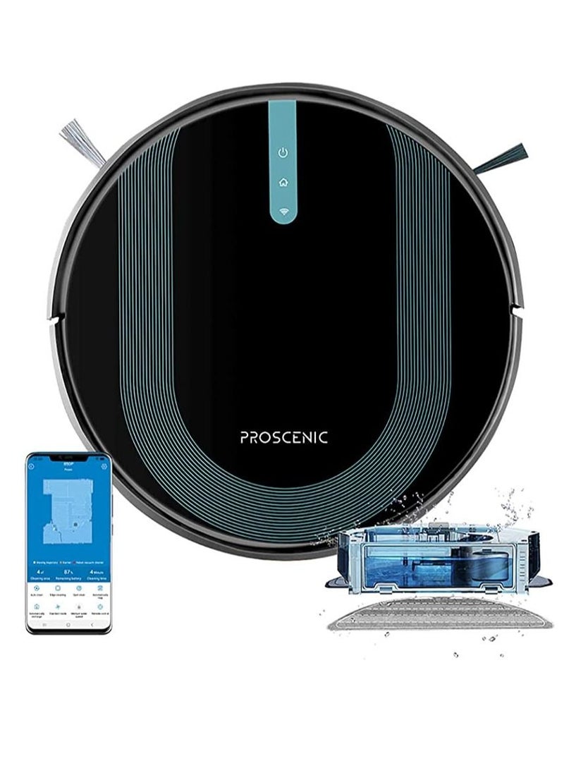 Proscenic - Proscenic 850T Robot Vacuum Cleaner 3000Pa Strong Suction Robotic Vacuum and Mop App and Alexa Voice Control Super Thin Boundary Strips Included Self-Charging For Hard Floor And Low Pile Carpet - Image 1