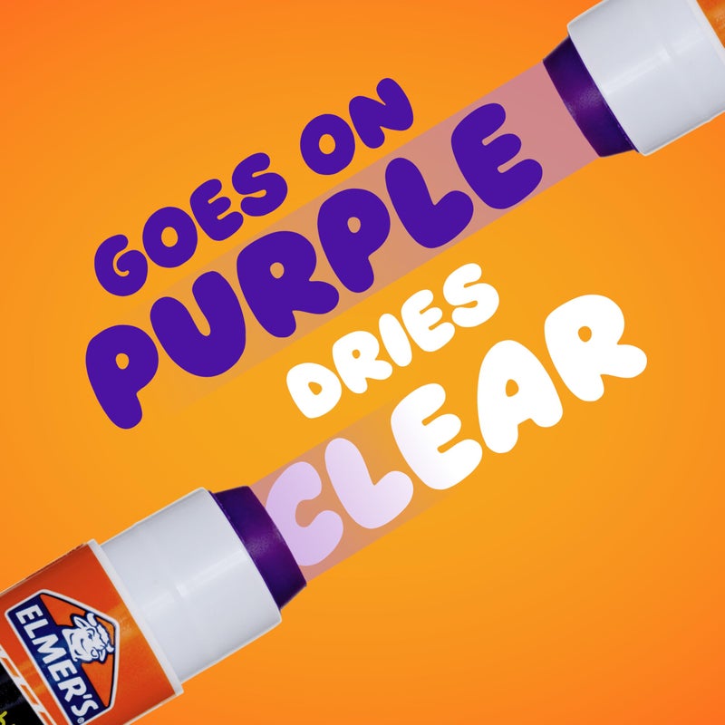 Elmer's Disappearing Purple School Glue Sticks, Washable, 7 Grams, 60 Count - Poster, Vision Board, Back to School Supplies, #1 Teacher Brand - Image 2