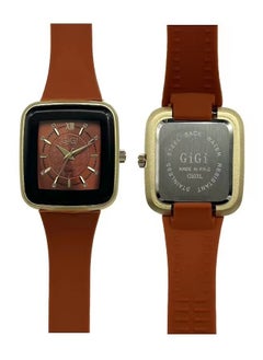 GiGi GIGI Analog Watch With Orange Leather Strap  - Image 2