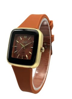 GiGi GIGI Analog Watch With Orange Leather Strap  - Image 1