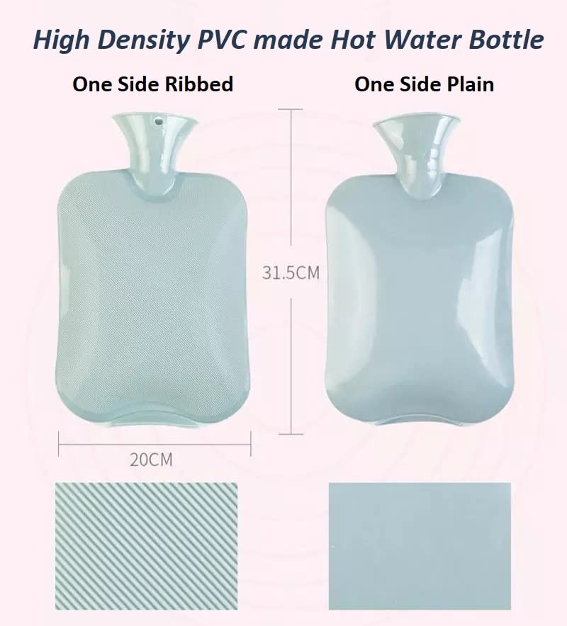 Giffy Premium PVC Made Hot Water Bag, BPA Free Heating Pad, Odorless Hot Water Bottle for Pain Relief, Period Pain, Muscle Cramps, 2 Litre Pink Pack of 1 - Image 3