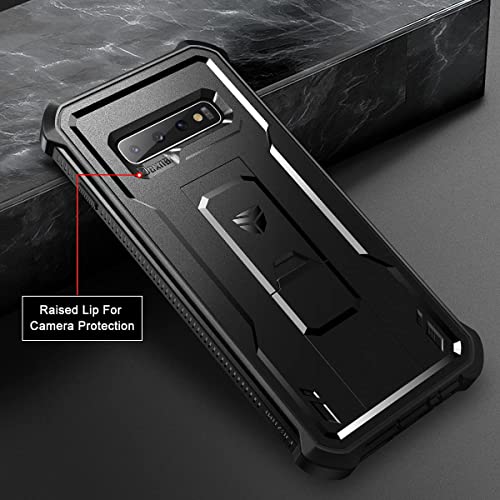 Dexnor for Samsung Galaxy S10 Case, [Built in Screen Protector and Kickstand] Heavy Duty Military Grade Protection Shockproof Protective Cover for Samsung Galaxy S10 Black - Image 5