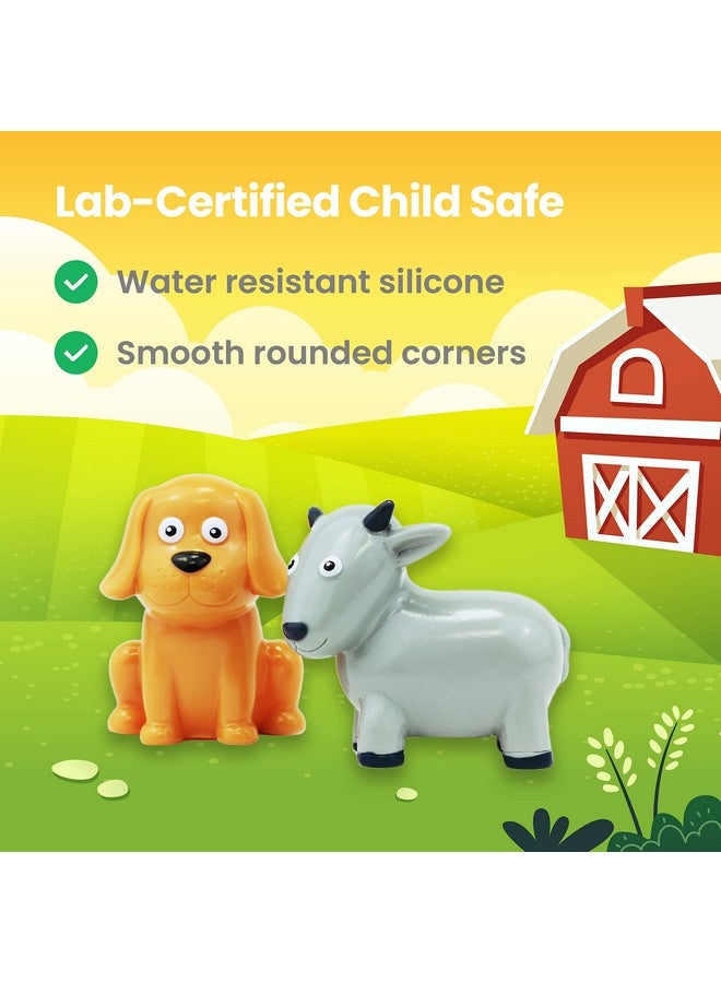 Boley Farm Animals Bath Toys Bucket - Includes 12 Colorful Fun Free Bathtub Toys & Pool Toys for Kids & Toddlers Ages 2 and Up! - Image 4