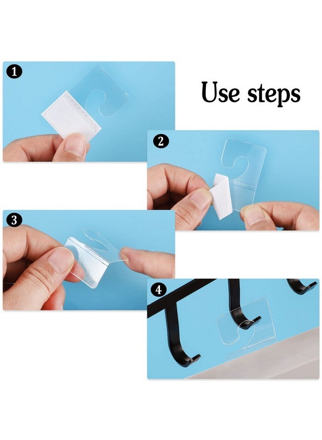 Prudiut 300 Pack Hang Tabs Hook Hang Tags Adhesive Hanging Tabs Heavy Duty Sticky Tabs Hang Hooks For Retail Displays In Business Shops(1.1×1.7 Inch) - Image 5