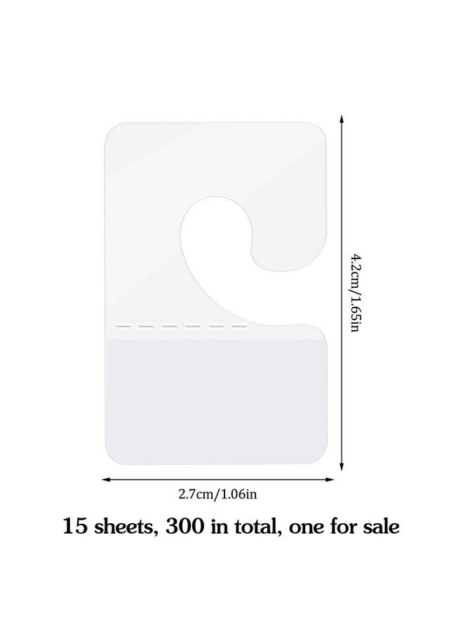 Prudiut 300 Pack Hang Tabs Hook Hang Tags Adhesive Hanging Tabs Heavy Duty Sticky Tabs Hang Hooks For Retail Displays In Business Shops(1.1×1.7 Inch) - Image 3