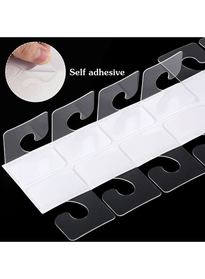 Prudiut 300 Pack Hang Tabs Hook Hang Tags Adhesive Hanging Tabs Heavy Duty Sticky Tabs Hang Hooks For Retail Displays In Business Shops(1.1×1.7 Inch) - Image 2