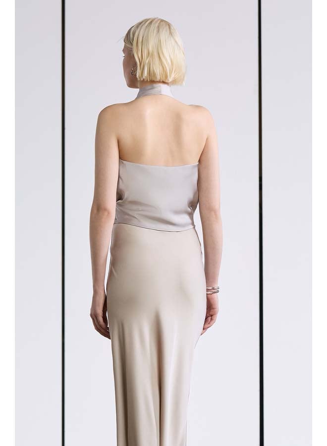 BSB Wrap satin blouse - Image 2