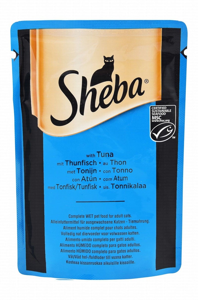 Sheba Wet Cat Food with Tuna for Adult Cats - 85 gr - Image 1