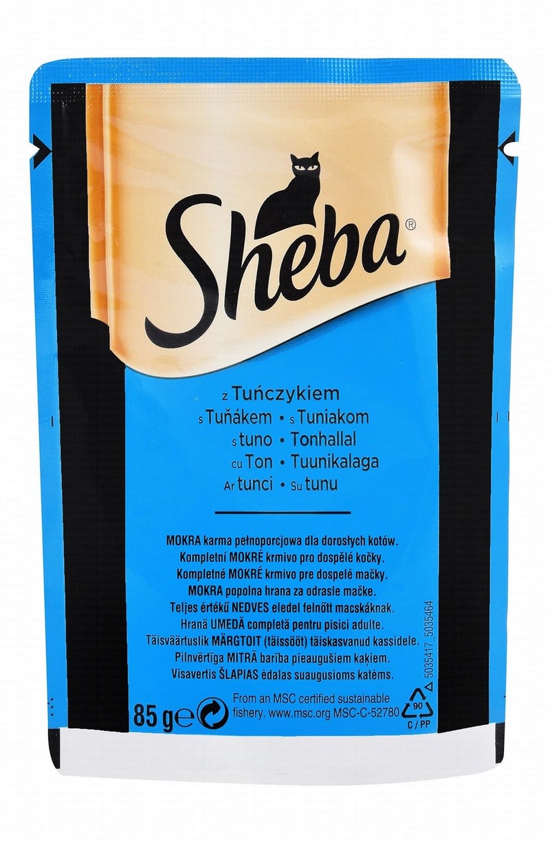 Sheba Wet Cat Food with Tuna for Adult Cats - 85 gr - Image 2