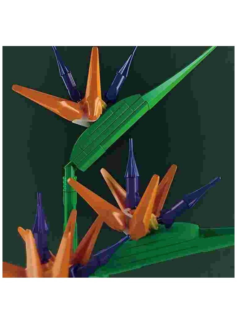 mould king - 10024 Plant  Gladiolus Flower Building Set, DIY bonsai, Home Decor, Architectural bouquets for children and adults (1608 pieces) - Image 1