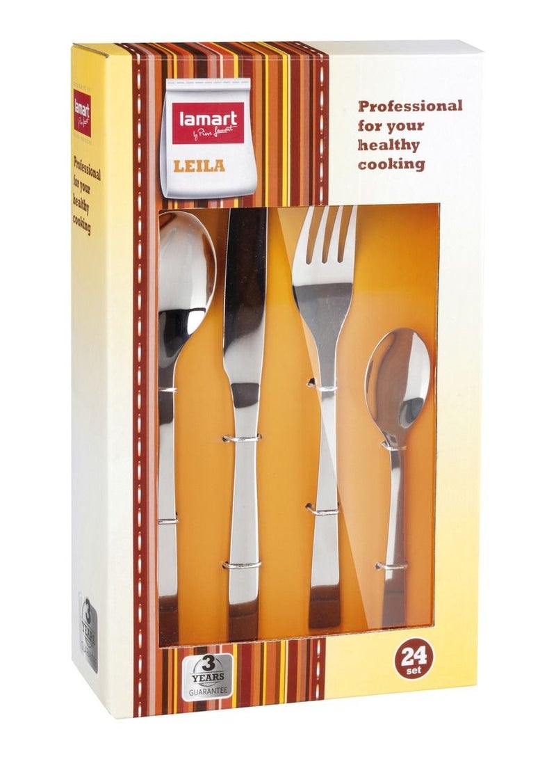 Lamart 24 Pcs Stainless Steel Cutlery Set  - Image 3