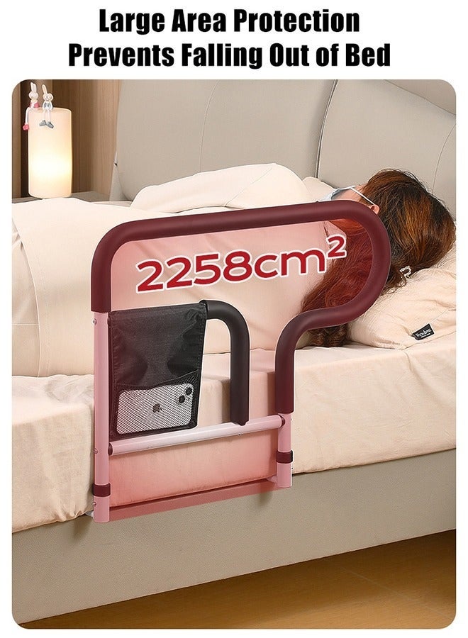 Bed Assist Rail Adult Bedside Standing Bar for Seniors Elderly Handicap Adjustable Fall Prevention Safety Handle Guard Long Hand Bedrail Grab Bar Cane - Image 5