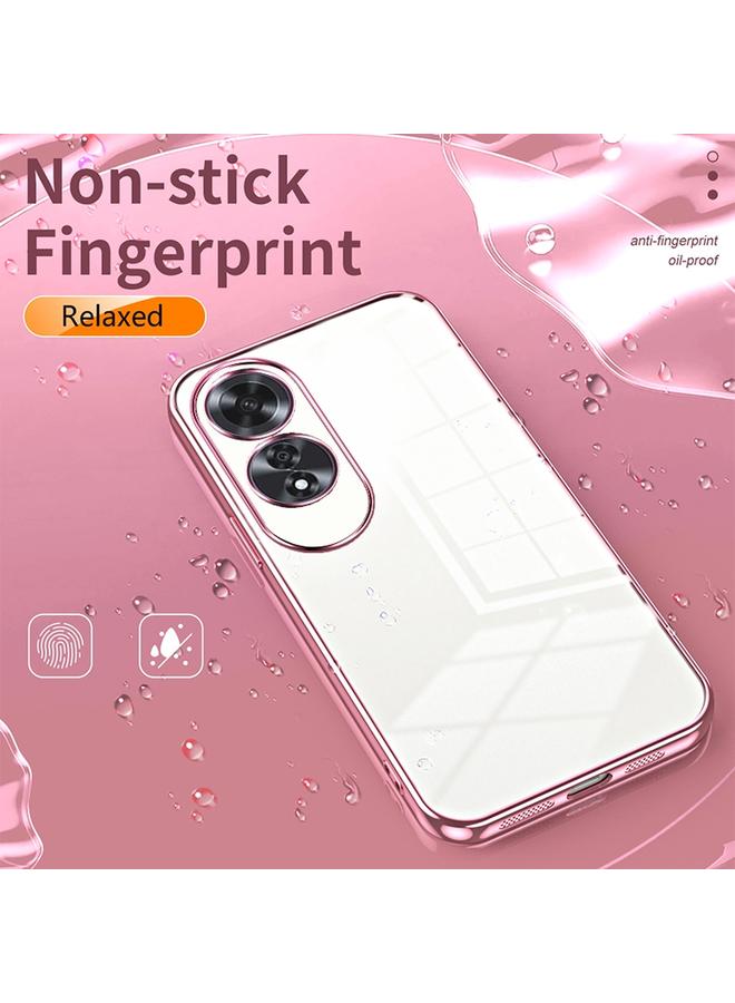 S-TOP Case For OPPO A60 Transparent Plating Fine Hole Phone Case - Image 4