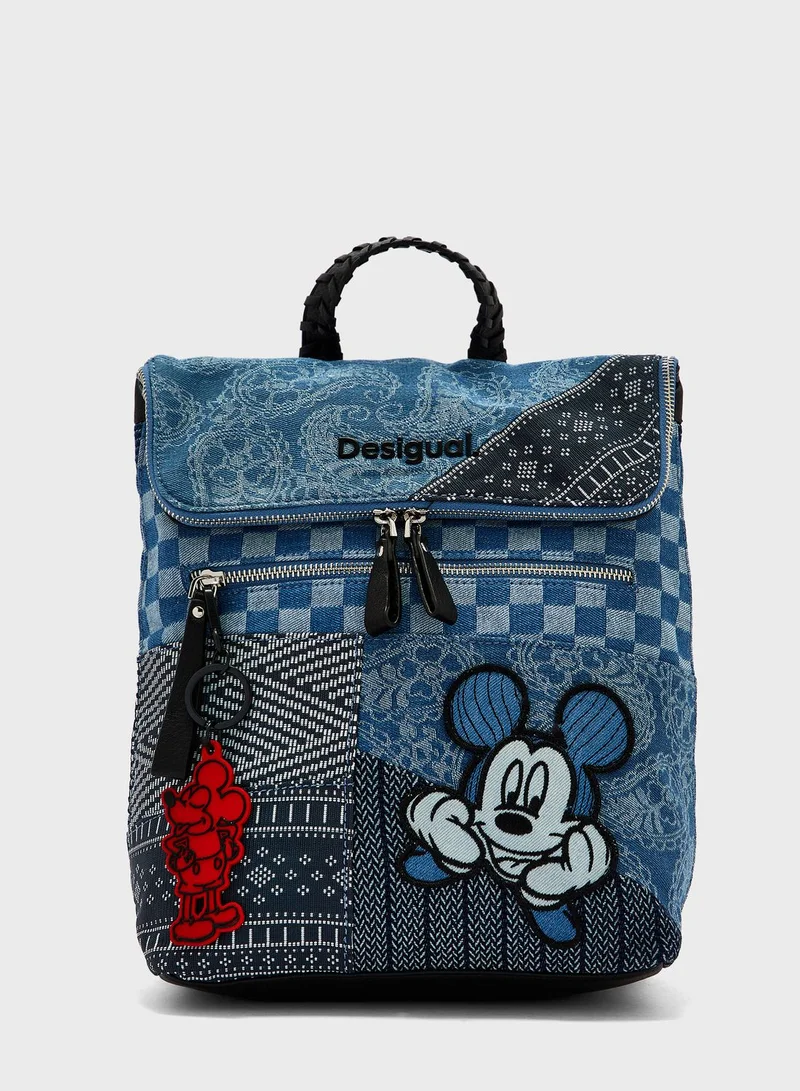 DESIGUAL Top Handle Zip Lock Backpack