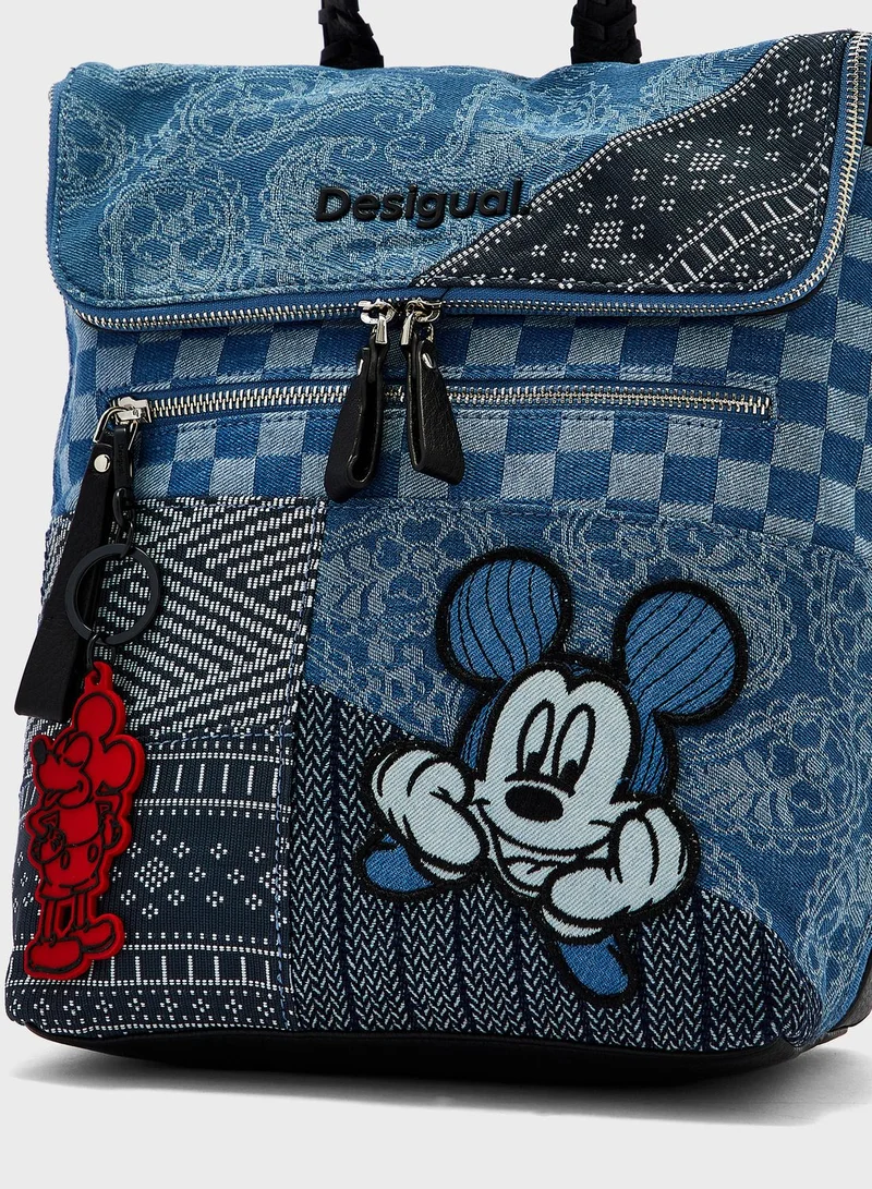 DESIGUAL Top Handle Zip Lock Backpack