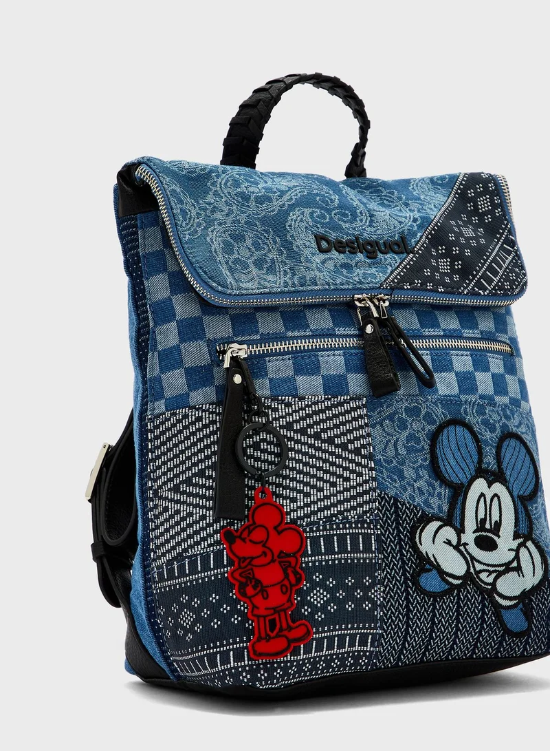 DESIGUAL Top Handle Zip Lock Backpack
