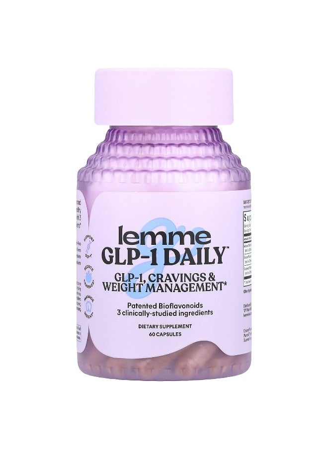 Lemme Lemme, GLP-1 Daily™, Weight Management, Cravings & Fat Burner, 60 Capsules  - Image 1