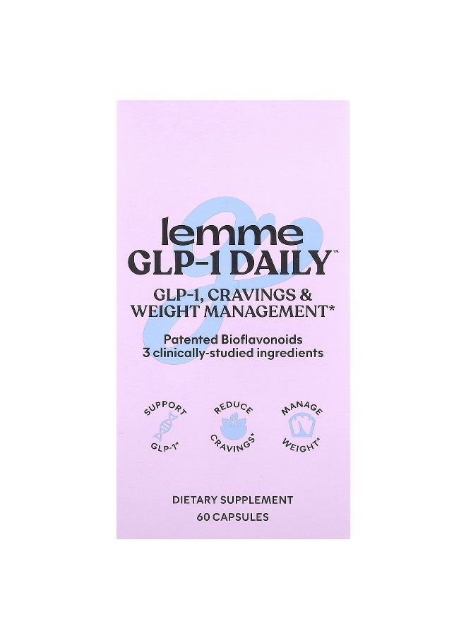 Lemme Lemme, GLP-1 Daily™, Weight Management, Cravings & Fat Burner, 60 Capsules  - Image 2