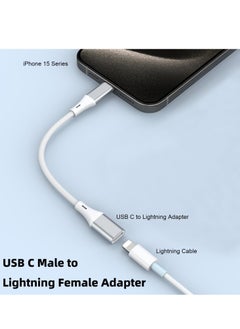 SYOSI USB C Male to Lightning Female Adapter 2 Pack, 27W PD Fast ChargingandData Transfer for iPhone 1515 Plus15 Pro15 Pro Max,iPad Air,Not for AudioOTG  - Image 3