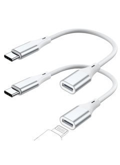 SYOSI USB C Male to Lightning Female Adapter 2 Pack, 27W PD Fast ChargingandData Transfer for iPhone 1515 Plus15 Pro15 Pro Max,iPad Air,Not for AudioOTG  - Image 1